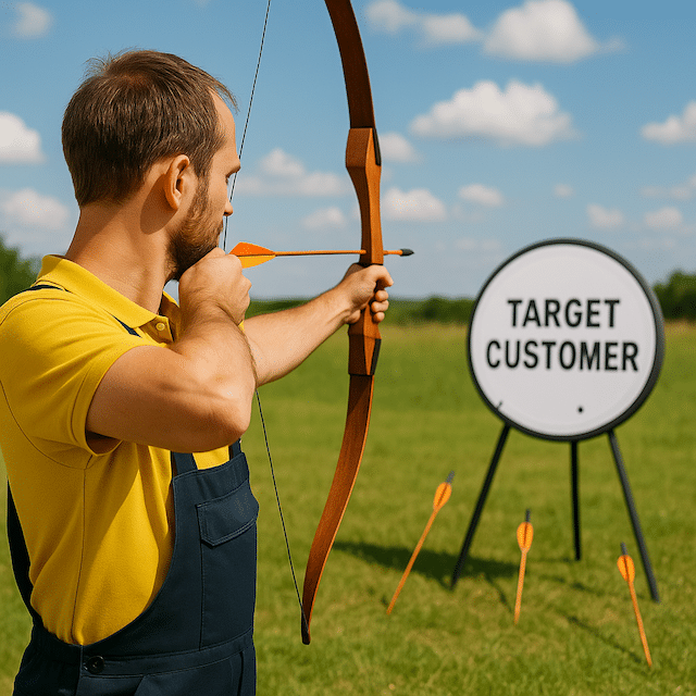 contractor targeting customers in paid ads campaign