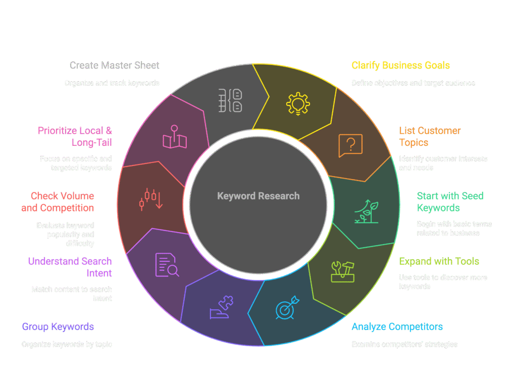 step by step keyword research checklist